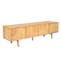 ZAGO Low Sideboard Magik Natural Oak 4 Doors 180cm