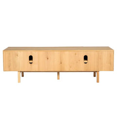 ZAGO Low Sideboard Magik Natural Oak 4 Doors 180cm