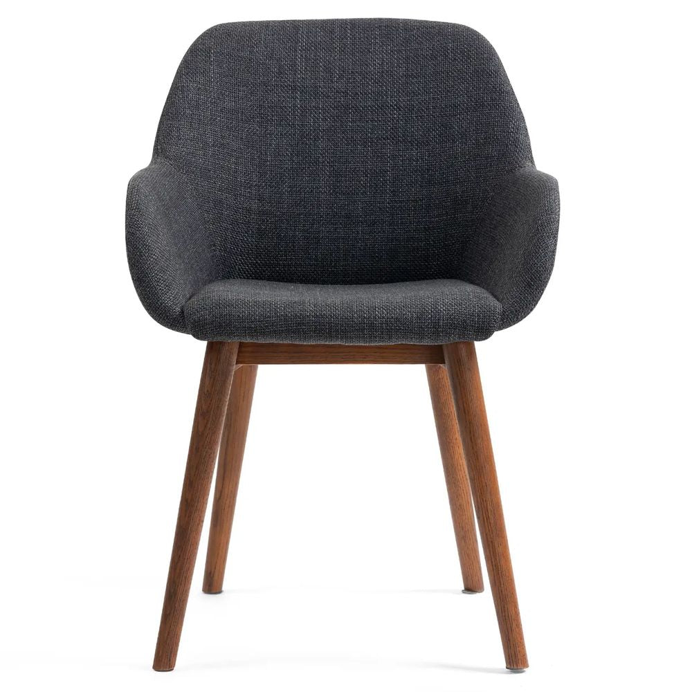 ZAGO Armchair Malvea Wood Legs Fabric