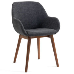 ZAGO Armchair Malvea Wood Legs Fabric