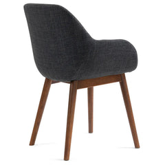 ZAGO Armchair Malvea Wood Legs Fabric