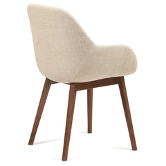 ZAGO Armchair Malvea Wood Legs Fabric