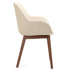 ZAGO Armchair Malvea Wood Legs Fabric