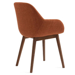 ZAGO Armchair Malvea Wood Legs Fabric