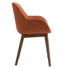 ZAGO Armchair Malvea Wood Legs Fabric