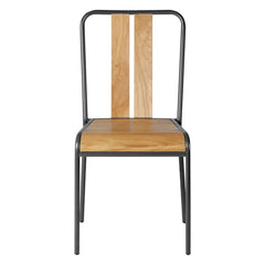 ZAGO Chair Manhattan Metal Legs Natural Oak