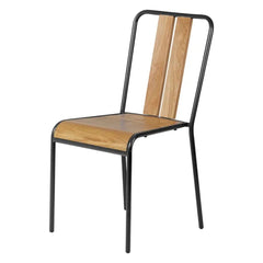 ZAGO Chair Manhattan Metal Legs Natural Oak