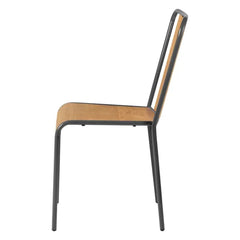 ZAGO Chair Manhattan Metal Legs Natural Oak