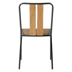 ZAGO Chair Manhattan Metal Legs Natural Oak