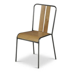 ZAGO Chair Manhattan Metal Legs Natural Oak