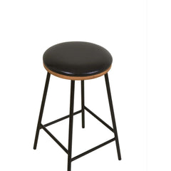 ZAGO Bar Stool Marcel Metal Legs Leather 67cm