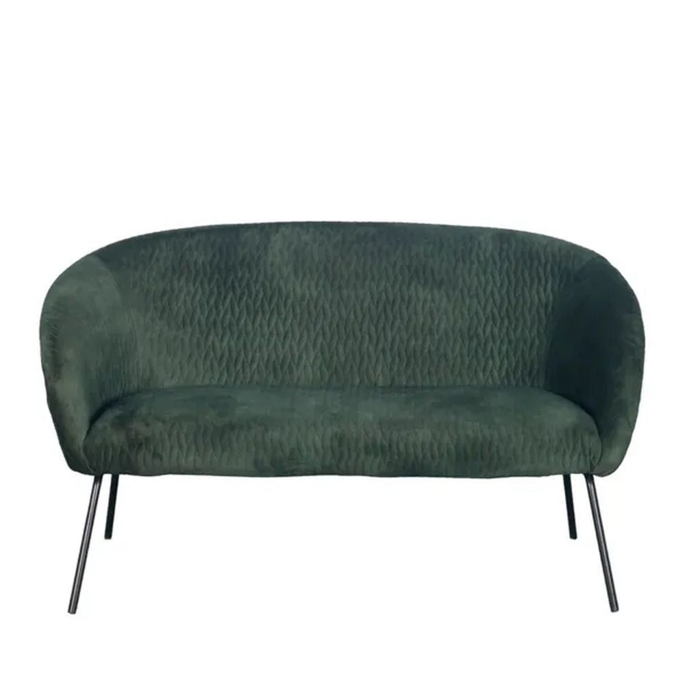 ZAGO Sofa 2-Seater Marco Metal Legs Velvet