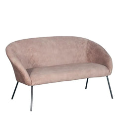 ZAGO Sofa 2-Seater Marco Metal Legs Velvet