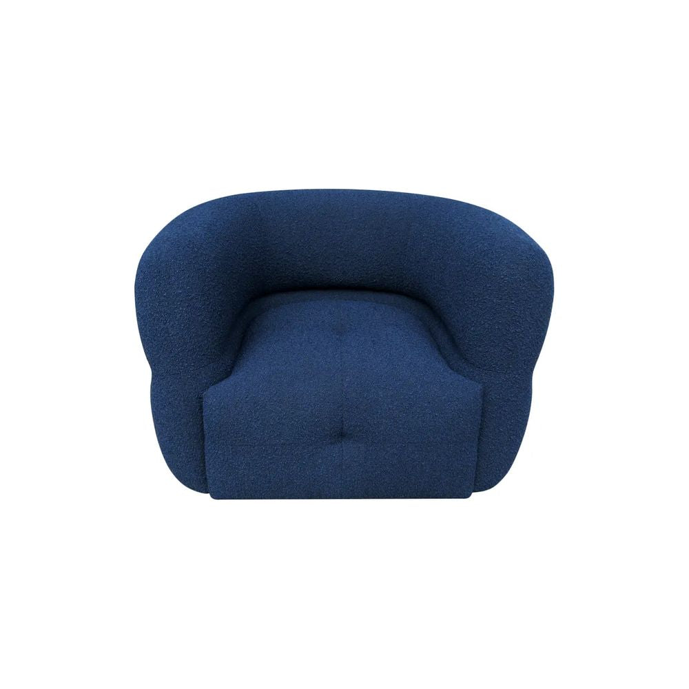 ZAGO Swivel Armchair Melki Curly Wool Fabric