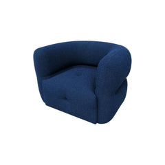 ZAGO Swivel Armchair Melki Curly Wool Fabric