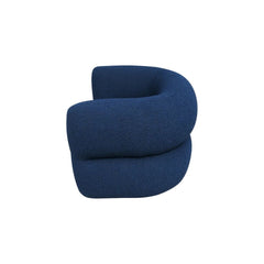 ZAGO Swivel Armchair Melki Curly Wool Fabric