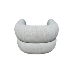 ZAGO Swivel Armchair Melki Curly Wool Fabric