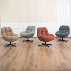 ZAGO Swivel Armchair Molto Fabric