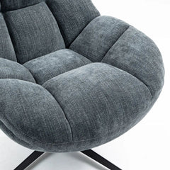 ZAGO Swivel Armchair Molto Fabric