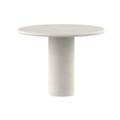 FURNIFIED Dining Table Nana Round Microskin