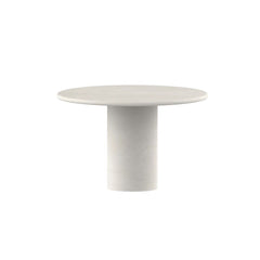 FURNIFIED Dining Table Nana Round Microskin