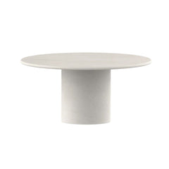 FURNIFIED Dining Table Nana Round Microskin