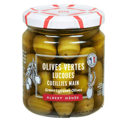 ALBERT MENES Green Lucques Olives 225g