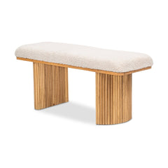 OPJET PARIS Bench Lize Pine Wood Terry Fabric 100cm