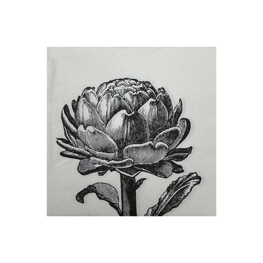 OPJET PARIS Set of 20 Paper Napkins Artichoke