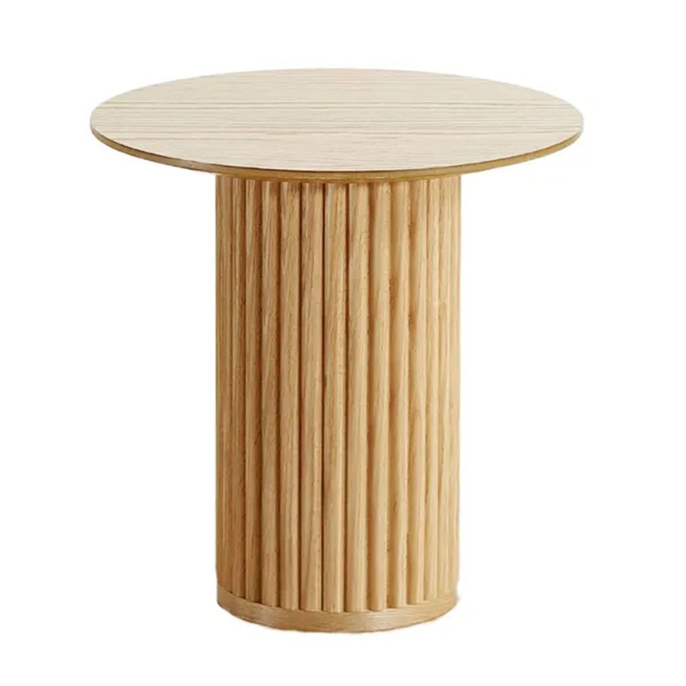 ZAGO Side Table Palm Oak Veneer ⌀45cm