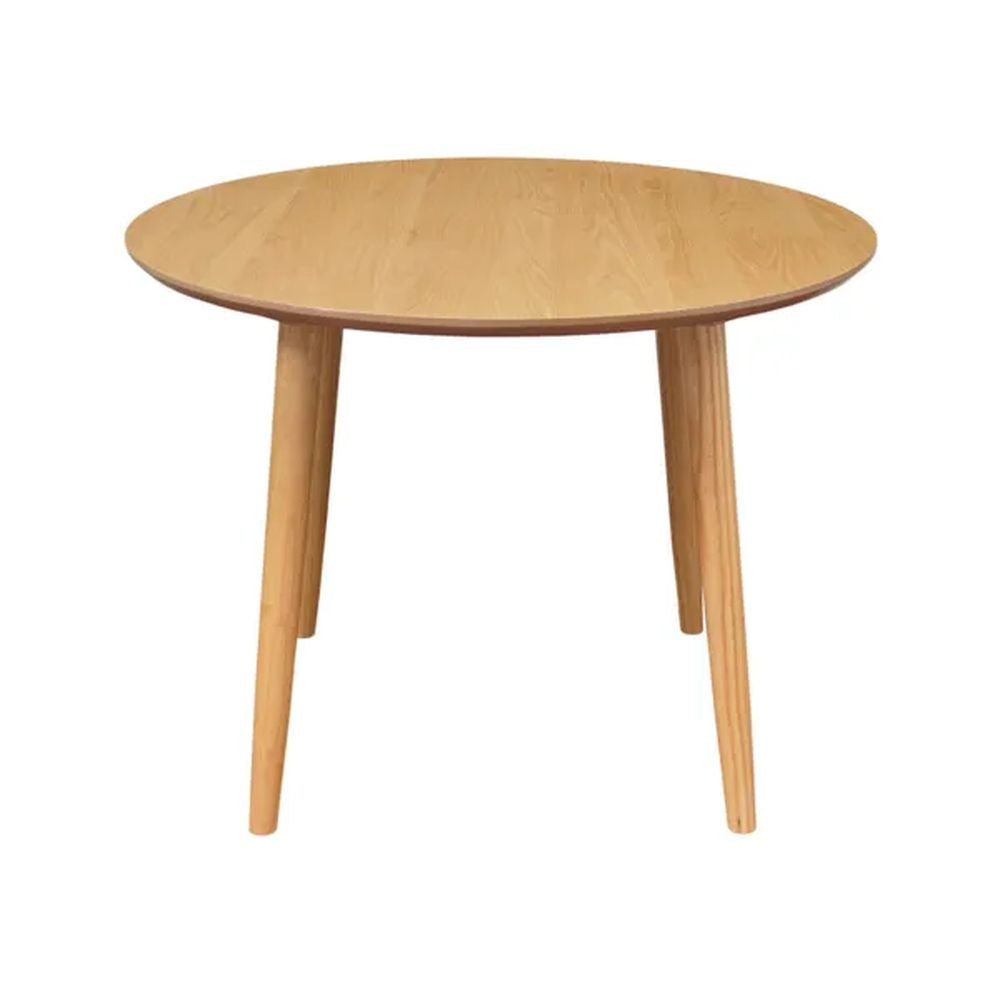 ZAGO Round Dining Table Pepper Oak Veneer