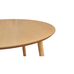 ZAGO Round Dining Table Pepper Oak Veneer