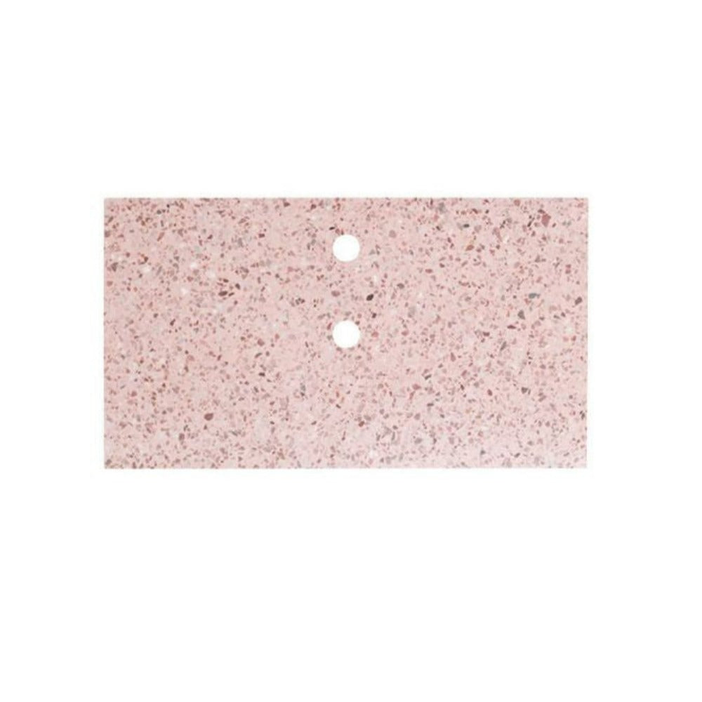 FURNIFIED Washbasin Plate Marcel Pink Terrazzo 80cm