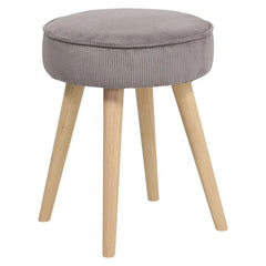 ZAGO Stool Popy wood legs corduroy fabric 43cm