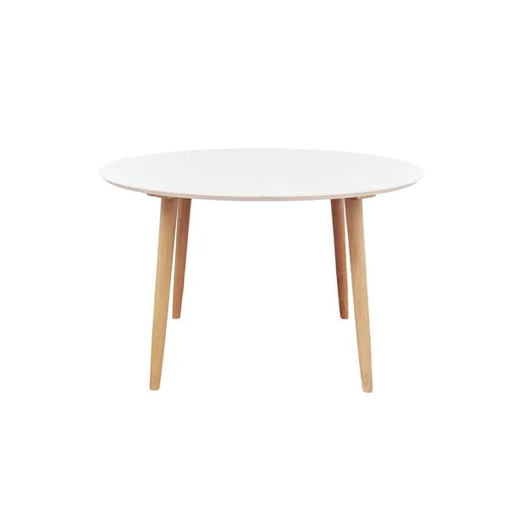 ZAGO Dining Table Salt With Extensions MDF White