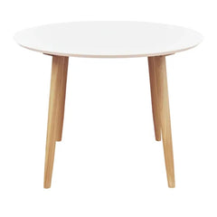 ZAGO Dining Table Salt MDF White