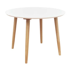 ZAGO Dining Table Salt MDF White