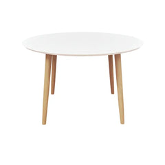 ZAGO Dining Table Salt MDF White