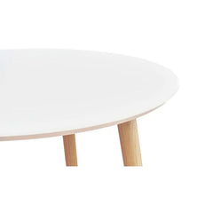 ZAGO Dining Table Salt MDF White