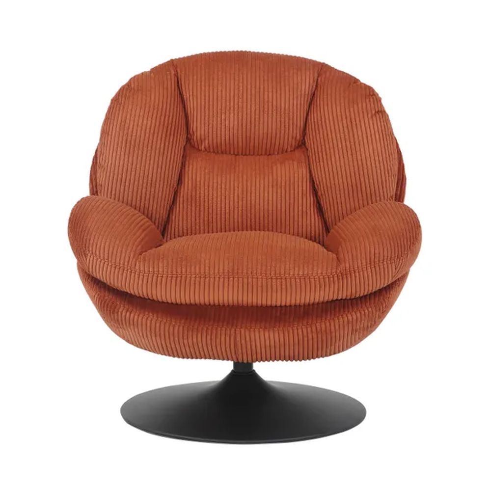 ZAGO Swivel Armchair Topi Corduroy Fabric