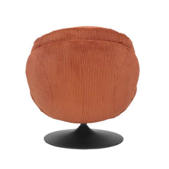 ZAGO Swivel Armchair Topi Corduroy Fabric