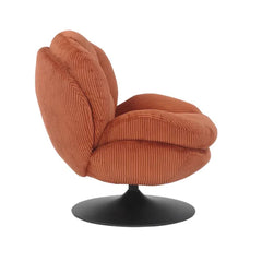 ZAGO Swivel Armchair Topi Corduroy Fabric