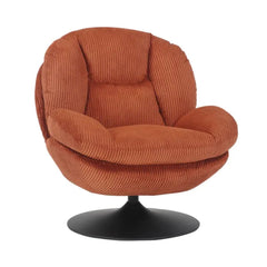 ZAGO Swivel Armchair Topi Corduroy Fabric