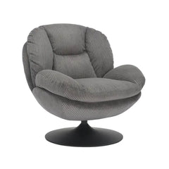 ZAGO Swivel Armchair Topi Corduroy Fabric