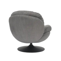 ZAGO Swivel Armchair Topi Corduroy Fabric