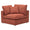 ZAGO Corner Sofa Module Wayne Armrest Terracotta Corduroy Fabric 100cm