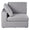 ZAGO Corner Sofa Module Wayne Armrest Fabric 100cm Grey