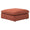 ZAGO Sofa Pouf Module Wayne Without Armrest Terracotta Corduroy Fabric 100cm