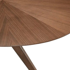 ZAGO Oval Dining Table Xylo Walnut