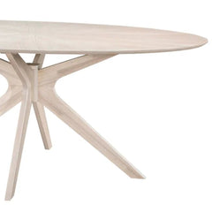 ZAGO Oval Dining Table Xylo White Oak